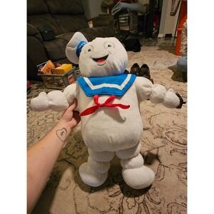 Ghostbusters Stay Puft Marshmallow Man Large Plush Stuffed Toy White Sailor Hat